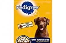 PEDIGREE with Tender Bites Complete Nutrition Adult Dry Dog Food Chicken & Steak Flavor Dog Kibble, 14 lb. Bag