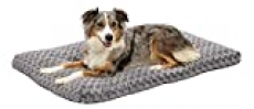 Plush Dog Bed | Ombre Swirl Dog Bed & Cat Bed | Gray 40L x 27W x 2.5H Inches for Large Dog Breeds