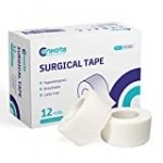 Soft Paper Surgical Tape 1″ x 10 Yards, Gentle Adhesion and Hypoallergenic, 12 Rolls