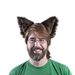 Pawstar Canine Ear Headband Furry Puppy Dog Wolf Fox Costume Ears – Brown