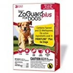 ZoGuard Plus Flea and Tick Prevention for Dogs, Large, 45-88 lbs (3 Dose)