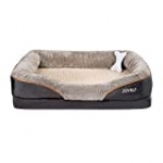 JOYELF Large Memory Foam Dog Bed, Orthopedic Dog Bed & Sofa with Removable Washable Cover and Squeaker Toy as Gift