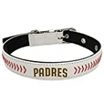 Pets First MLB Dog Collar SAN Diego Padres New Signature PRO PVC-Leather Premium Pet Collars Extra Tough & Durable! Super Stylish! Size: Small Adjustable 12-15″ Length x 0.75″ Width