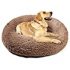 NOYAL Donut Dog Cat Bed, Soft Plush Pet Cushion, Waterproof Machine Washable Self-Warming Pet Bed – Improved Sleep for Cats Small Medium Dogs (Pink, XS)