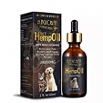 MAGICMAN PRODUCTIONS Pet Hemp Oil – Organic Dog and Cat Calming Oil with Vitamins – Reduce Stress, Swelling, Inflammation, Promote Stress Relief, Pain Management, Environment Adjustment – 30000mg