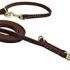 Tactical Dog Collar Military Dog Collar Adjustable Nylon Dog Collar Heavy Duty Metal Buckle with Handle for Dog Training ( Brown ,L )
