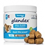 Glandex Anal Gland Soft Chew Treats with Pumpkin for Dogs 60ct Chews with Digestive Enzymes, Probiotics Fiber Supplement for Dogs – Vet Recommended – Boot The Scoot (Peanut Butter) – by Vetnique Labs