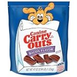 Canine Carry Outs Dog Treats, Bacon Flavor, 47 Ounce, Made with Real Bacon