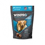 WINPRO All-Natural Allergy Relief Soft Chews for Dogs with Itchy, Scratchy Skin | Blood Protein Supplement for Healthy Skin and Coat | Made in USA, Grain Free (60-ct Pouch ($0.50/chew))