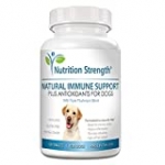 Nutrition Strength Immune Support for Dogs Plus Antioxidant, Reishi, Shiitake, Maitake, Turkey Tail Mushrooms for Dogs, with Coenzyme Q10, Nutritional Support for Cancer in Dogs, 120 Chewable Tablets