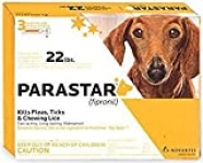 Parastar Flea and Tick Treatment for Dogs up to 22 lbs, 3 dose