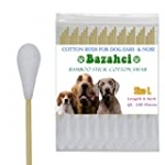 Dog Cotton Buds,Large Size 100PC Specially Designed with Dog Ear Cleaning and Ear Infection for Dogs,Cat Ear Cleaner and Dog Ear Cleaner Solution for zymox