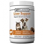 Vet Classics Liver Support for Dogs & Cats, Glutathione, Milk Thistle, B-Vitamins, Dandelion Root Support & Stregthen Liver Functions, 120 Soft Chews