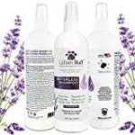 Lillian Ruff Waterless Dog Shampoo – No Rinse Quick Dry Shampoo Spray for Dogs and Cats – Tear Free Lavender Coconut Scent to Deodorize Pet Odor and Freshen Coat – Made in USA (16oz Lavender)