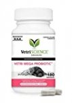 VetriScience Laboratories Vetri Mega Probiotic and Prebiotic for Dogs and Cats, 180 Capsules – Digestive Relief – Easy to Give Capsules – GI Support