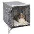 Large Dog Crate 1542DDU| MidWest ICrate Double Door Folding Metal Dog Crate|Large Dog, Black