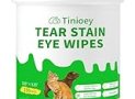 Tinioey Dog Eye Wipes for Dogs & Cats – 150pcs | Larger & Thicker Gentle Tear Stain Remover Wipes for Discharge, Mucus Secretions and Crust | Presoaked & Textured Dog Wipes for Eyes, Face and Wrinkle