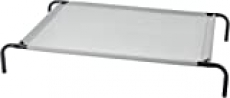 AmazonBasics Cooling Elevated Pet Bed, Large (51 x 31 x 8 Inches), Grey