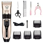 Zedco Dog Clippers for Grooming Low Noise Professional Rechargeable Wireless pet Dog Razor Electric Clipper.
