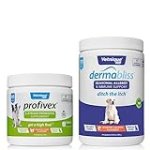 Vetnique Profivex Probiotics for Dogs 60ct Soft Chews & Dermabliss Allergy Relief for Dogs Soft Chews 120ct for Itch Relief, Digestive Health