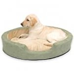 K&H Pet Products Thermo-Snuggly Sleeper Heated Pet Bed Large Sage 31″ x 24″ 6W