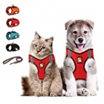 Hcpet No Pull Dog Harness, Adjustable Dog Vest and Leash Set, Reflective Pet Harness for Puppy, Breathable Pet Oxford Outdoor Vest for Small Dogs