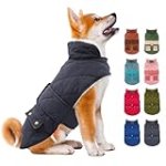 KYEESE Dog Coats Warm Dog Jacket Winter Cozy Windproof Padded Sherpa Dog Outfit for Small Dogs with Furry Collar Dog Clothes, Gray,M