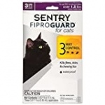 SENTRY Fiproguard for Cats, Flea and Tick Prevention for Cats (1.5 Pounds and Over), Includes 3 Month Supply of Topical Flea Treatments