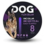 Flea and Tick Collar for Dogs – 8 Month Protection – One Size Fits All