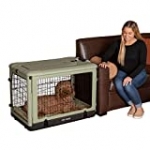 Pet Gear “The Other Door” 4 Door Steel Crate with Plush Bed + Travel Bag for Cats/Dogs