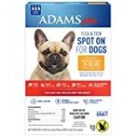 Adams Plus Flea and Tick Spot On for Dogs, Medium Dog Flea Treatment, 15-30 Pounds, 3 Month Supply