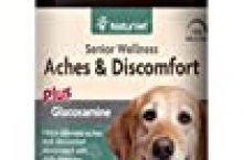 NaturVet – Senior Wellness Aches & Discomfort for Dogs Plus Glucosamine – 60 Chewable Tablets – Supports Joint Health & Function – Relieves Aches & Discomfort