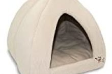 Best Pet Supplies Best Pet SuppliesPet Tent-Soft Bed for Dog and Cat Beige Corduroy, 16″ x 16″ x H:14″