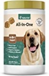 NaturVet All-in-One Dog Supplement – for Joint Support, Digestion, Skin, Coat Care – Dog Vitamins, Minerals, Omega-3, 6, 9 – Wheat-Free Supplements for Dogs – 120 Soft Chews