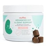 Wuffes Chewable Dog Hip and Joint Supplement for Small & Medium Breeds – Glucosamine & Chondroitin Chews – Dog Joint Supplements & Vitamins – Extended Joint Care – 60 Ct