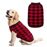 Plaid Dog Sweater Winter Clothes – Knitwear Soft Baseball Shirt Design for Small Medium Large Dogs Cold Days Wearing