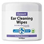 Curaseb Cat and Dog Ear Wipes – Otic Advanced Veterinary Ear Cleaner – No Sting Alcohol Free Formula – 100 Wipes