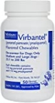 Virbantel Flavored Chewable Tablets – Dewormer for Dogs – Pyrantel Pamoate/Praziquantel – Effective Against Roundworms, Hookworms, Tapeworms (25-200Lbs – 114 mg), White