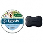 Seresto 8-Month Flea & Tick Prevention Collar for Small Dogs Up to 18 lbs Plus FitBark GPS Dog Tracker | Buy Together and Get Free 1-Year GPS Subscription