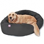 Majestic Pet 40″ Gray Bagel Dog Bed