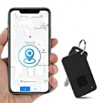 Wopin Smart Key Finder, Bluetooth Item Finder Phone Finder for Keys Wallets Bags Dogs with Replaceable Battery and Free Companion App-Black