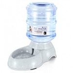 Flexzion Gravity Pet Water Dispenser Drinking Station for Dogs Cats (1 Gallon) Automatic Replenish Waterer for Small Medium Breed Dog Cat Animal, Feeding Watering Fountain Supplies Bottle Dish Bowl