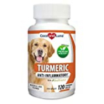 Turmeric for Dogs – Anti Inflammatory for Dogs – Curcumin and BioPerine, Antioxidant, Promotes Pet Mobility and Pain Relief, Prevents Joint Pain and Inflammation – 120 Natural Chew-able Tablets.