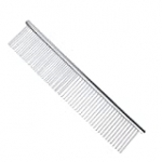 Pettom Pet Steel Grooming Tool Poodle Finishing Butter Comb, 7 1/2-inch L