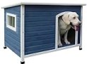 44″ Wood Dog Houses Outdoor, Weatherproof Dog Houses Outside with Door Cute Wooden