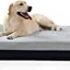 Toozey Calming Dog Bed for Small Dogs, Donut Dog Bed with Premium Fluffy Plush, Anti Anxiety Dog Bed with Removable Inner Cushion, Easy to Clean, Non-Slip Waterproof Bottom, Size S (23×23)