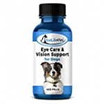 Eye Care and Vision Support Dog Supplement – Natural Eye Infection Treatment Relieves Conjunctivitis, Swelling, Discharge, and More – Stop the Dog Eye Drops Struggle with Easy to Use Pills (450 ct.)
