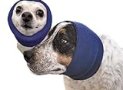 Happy Hoodie The Original Dog & Cat Calming Band, Anxiety Relief/Noise Protection-Grooming-Thunder-Fireworks – 2 Pack Blue (1 Small, 1 Large)