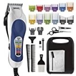 Wahl Corded Clipper Color Pro Complete Hair Cutting Kit for Men, Women, & Children with Colored Guide Combs for Smooth, Easy Haircuts – Model 79300-1001