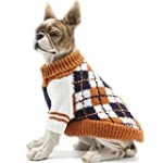 HAPEE Pet Clothes The Diamond Plaid Cat Dog Sweater,Dog Accessories,Dog Apparel,Pet Sweatshirt